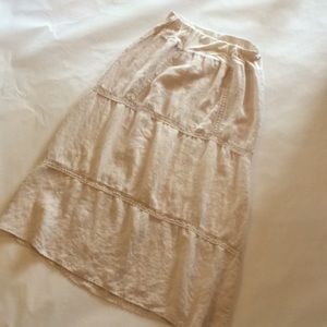 Maxi Skirt with Embroidery Detail